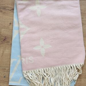 Pink and Blue Fashion Scarf